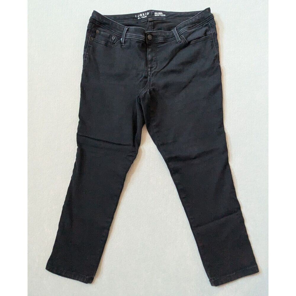 Torrid Luxe Skinny Jeans Black Size 14S